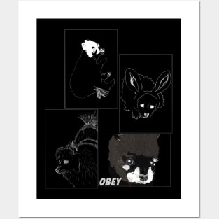 Obey Crew Lite 4 Dark Posters and Art